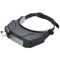 Binocular magnifier with backlight, magnifying glass with head mount 81007-C-XX, magnification: 1,5Х, 3Х, 6,5Х, 8Х
