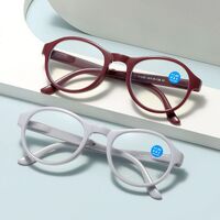 Plastic eyeglasses for reading, with case, Blue ray cut, diopters from 0.00 to +4.00, PD62-64 KY666折叠老花镜