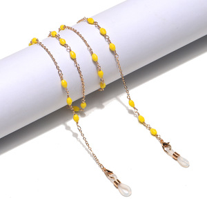 Металлическая цепочка для очков и масок с бусинами GL1165