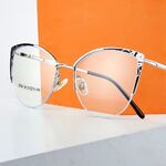 Metal nylor frame or glasses with blue light protection, with spring hinges FA87198