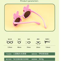 Polarized silicone sunglasses with UV400 protection for kids T22107