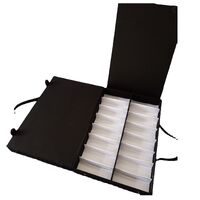 Glasses and frames portable holder display with 32 slots and cover, from 2 pcs