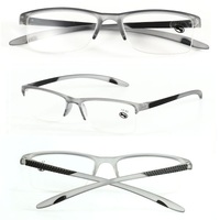 Очки пластиковые полуободковые для чтения YL-6184