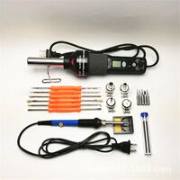 Soldering iron + dryer (thermofen) with adjustable temperature + 4 nozzles 8018LCD-2