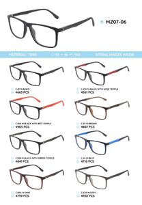 TR-90 plastic frames for glasses with spring hinges MZ07-06