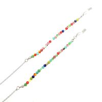 Metal non-slip chain, with glass beads, for glasses and masks GL177