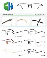 Оправа металлическая полуободковая с мягким носоупором и флексом CH5014-DA