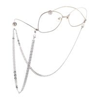 Metal non-slip chain, with airplane bead, for glasses and masks GL719