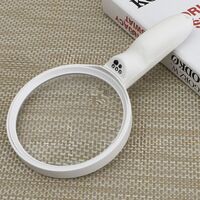 Лупа с универсальной подсветкой, увеличительное стекло с ручкой 6B-9-XX, диаметр 138 мм, увеличение: 1,5Х, 5Х