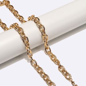 Gold-colored metal non-slip chain, thick aluminum, for glasses and masks GL1714