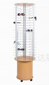 Wooden rotating circular stand for 120 places without a lock HD731-1