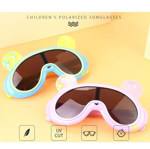 Polarized silicone sunglasses with UV400 protection for kids T22140