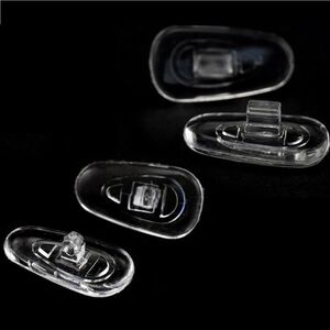 Носоупор силиконовый для очков CY009, CY010, CY011, CY012, CY013, правый+левый, размер 12*7/16,2*7 мм, под винт и защёлку