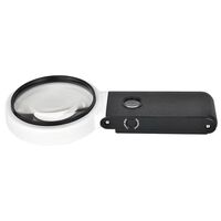 Tabletop magnifying glass with backlight 7058B-XX, magnification: 5X, 25X