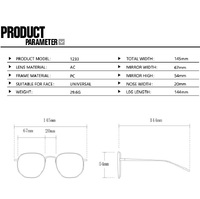 Plastic glasses with blue light protection for women 1233-5206-PN