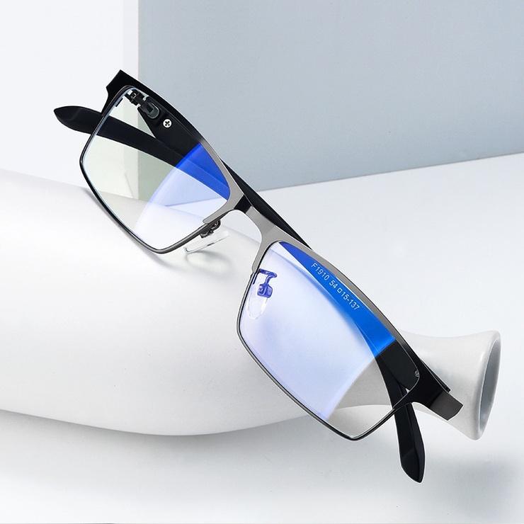Blue Block metal glasses with blue light protection F1910