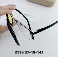 Оправа гибридная, металл + TR90, с магнитной солнцезащитной насадкой SANTA 2176