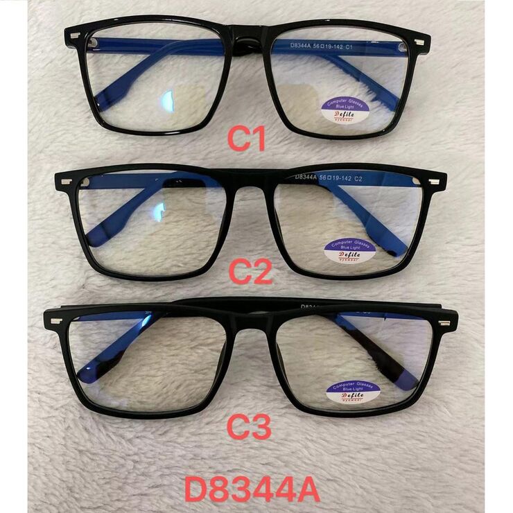 Computer glasses with blue light protection, with box and soft case Defile D8344A