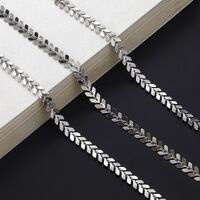 Metal non-slip chain, with airplane bead, for glasses and masks GL719