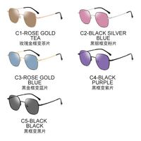 Очки металлические фотохромные с защитой от синего света 9665-GT