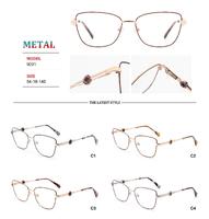 Metal frames for glasses with spring hinges Big City RD9031