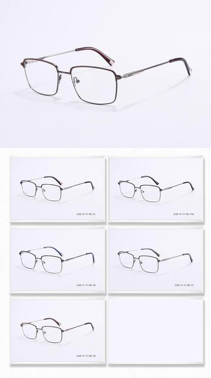 Metal frame for men with spring hinges 2120-DA