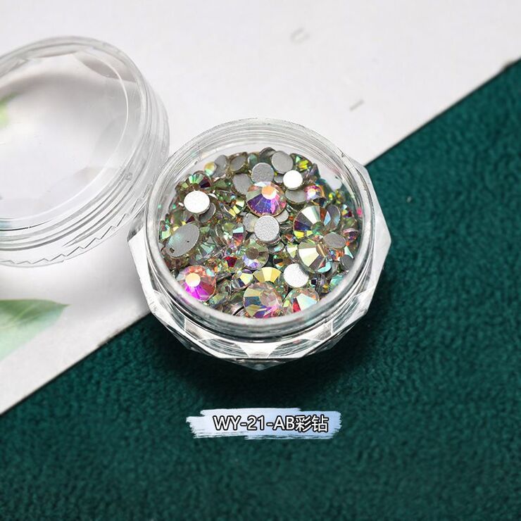 Набор страз с плоским дном для украшения оправ и очков WY-21,цена за упаковку, мин. заказ - 3 уп