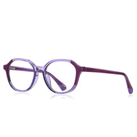 Optical frame student glasses, two-color, fashion, cross-border plastic frames for glasses TR90+CA material (flex hinges) FOCUS FCS20213