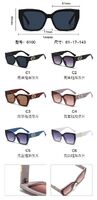 PC plastic sunglasses with metal hinge 6100W