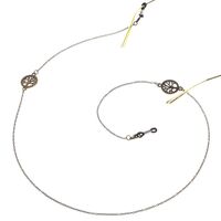 Bronze-colored metal non-slip chain, with the tree of life, for glasses and masks GL135