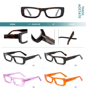 Plastic frames for glasses, thick acetate Big City H2849