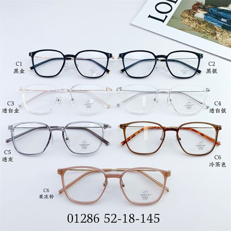 Оправа гибридная, TR90 + металл, линзы с Blue Block покрытием SANTA 01286