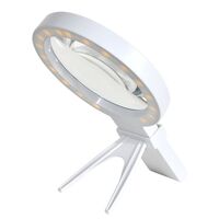Folding magnifier with universal backlight, magnifying glass with handle 7069-XX-1, diameter 135 mm, magnification: 2,5X, 4,5X