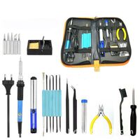 Soldering kit, 21 pieces, with electric soldering iron 60 W