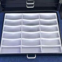 Офисный бокс - витрина для оправ и очков, с замками, на 288/216 мест JS-C047, материал подкладки - литьевой пластик