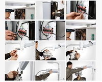 Рабочее место офтальмолога, комбинированный стол с кнопочным управлением + кресло S-500B, столешница 1010*420 мм 