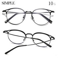 Metal eyeglasses for reading V6020 with blue ray cut protection, diopters from 0.00 to -6.00, not centered