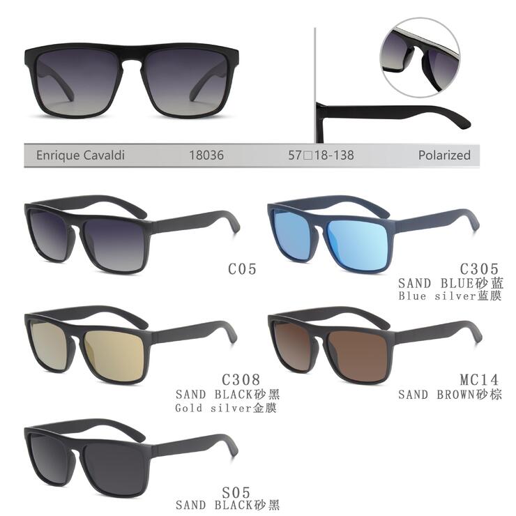 Polarized plastic sunglasses Enrique Cavaldi EC18036