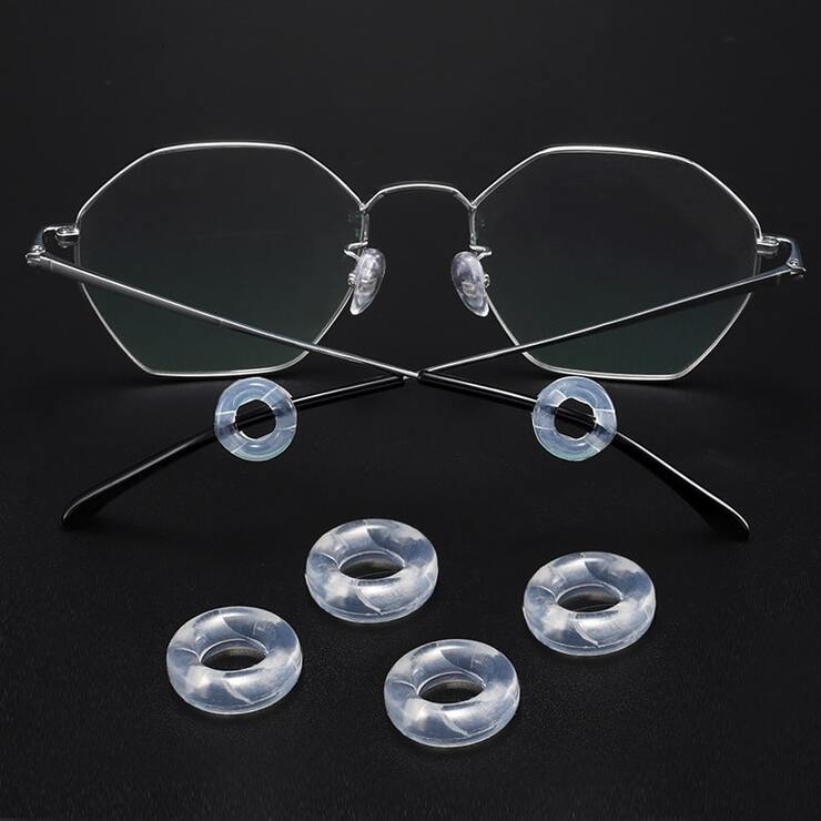 Stopper - eyeglasses temple attachment, anti-slip earhook, Ø15*5 mm