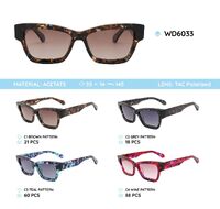 Plastic acetate frame polarized sunglasses WD6033