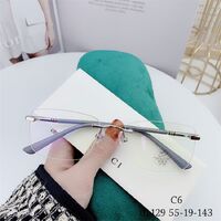 Оправа металлическая безободковая, линзы с Blue Block покрытием SANTA 01129