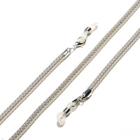 Stainless steel glasses chain with hearts and stars GL1309