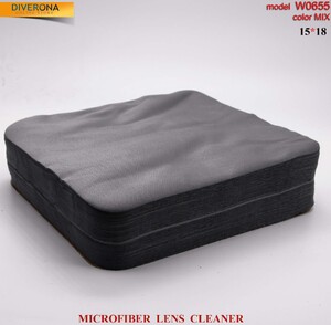 High-density microfiber napkin for glasses lens cleaning W0655, 15*18 cm (price for a pack)