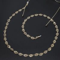 Gold-colored metal non-slip chain, for glasses and masks GL514
