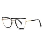 Оправа женская металлическая + пластик TR90, линзы-блюблокеры с защитой от ультрафиолета и синего света More FCS3157