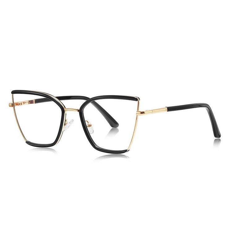 Metal + TR90 plastic Blue Blocker glasses frame for women with UV and blue light protection lenses More FCS3157