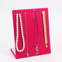 Desk L-shaped showcase for accessories and chains