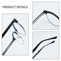 Combined frame (metal + TR90) or glasses with blue light protection, with spring hinges FA87130