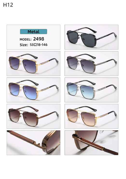 Polarized metal sunglasses H12 Matrix MT2498