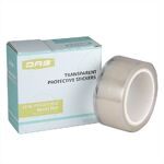 Липкий сегмент (липучки, слиперы, противоскользящие накладки) для линз, прозрачный с серебряным краем, полиэтилентерефталат, 1000 штук